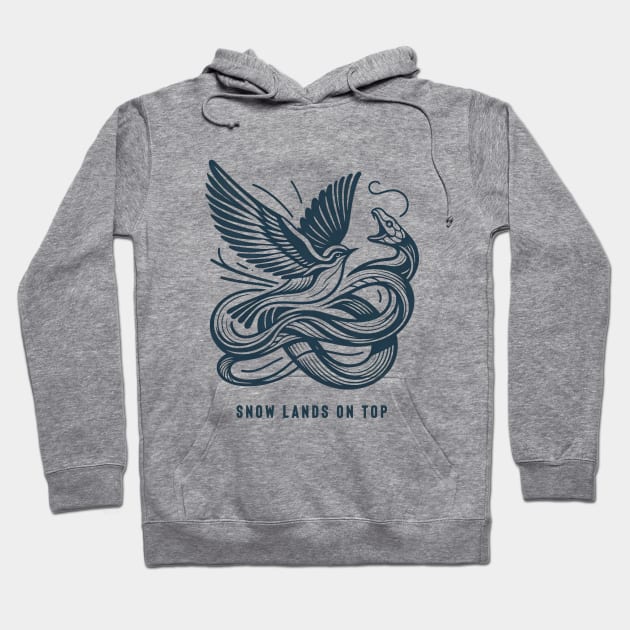 Ballad of Songbirds & Snakes "Snow" Hoodie by Retro Travel Design